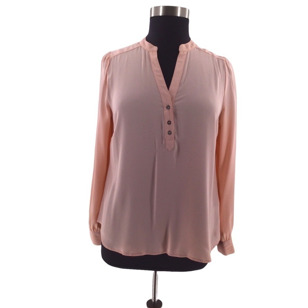 Forever 21 Plus‎ Size Pink Long Sleeve Blouse